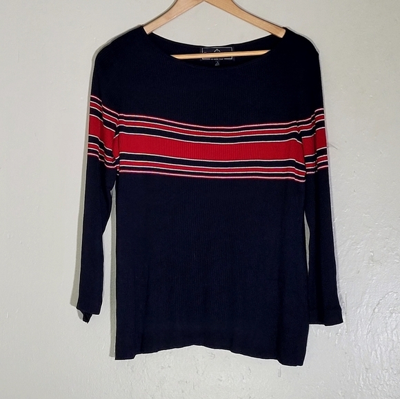 St John Sports Striped Sweater - Picture 1 of 4
